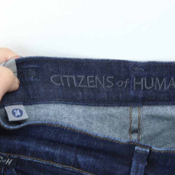 CITIZENS OF HUMANITY Rocket High Rise Skinny Dark Wash Denim Jeans - Picture 5 of 8